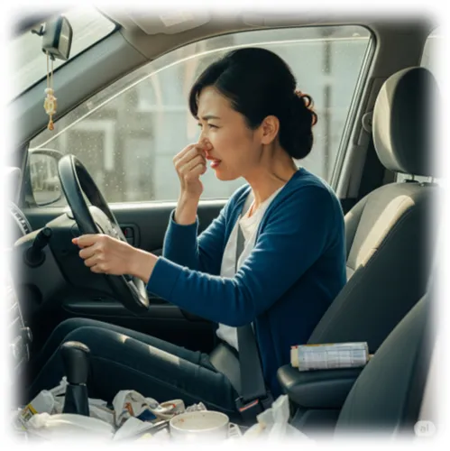 車の中は家より汚れてる？