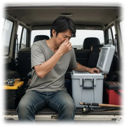 釣りの後、車が魚臭い!?