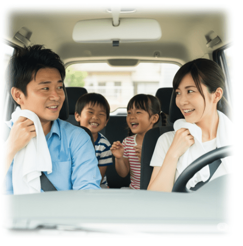 車内が汗臭くなった…